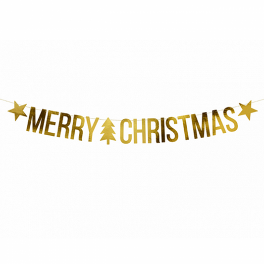1 Bannergirlande - Merry Christmas Festive - Luftballon-Welt 