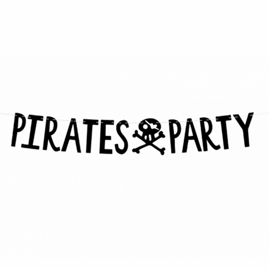 1 Bannergirlande - Pirates Party - Luftballon-Welt