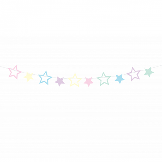 1 Bannergirlande - Unicorn Stars - Luftballon-Welt