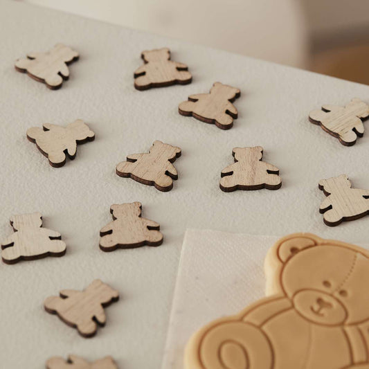 1 Confetti - Bear - Wooden - Luftballon-Welt