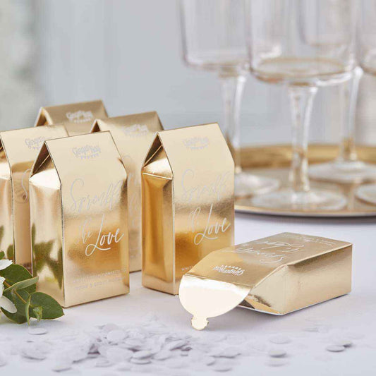 1 Confetti Boxes - Gold