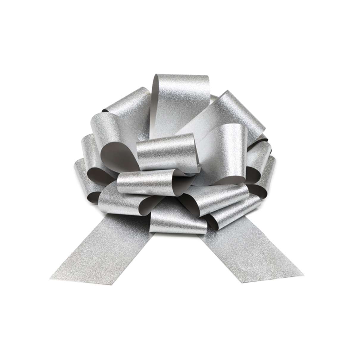 1 Dekoschleife XL - DIY - Silber - Luftballon-Welt