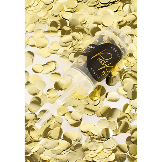 1 Konfetti Push Pop - Gold