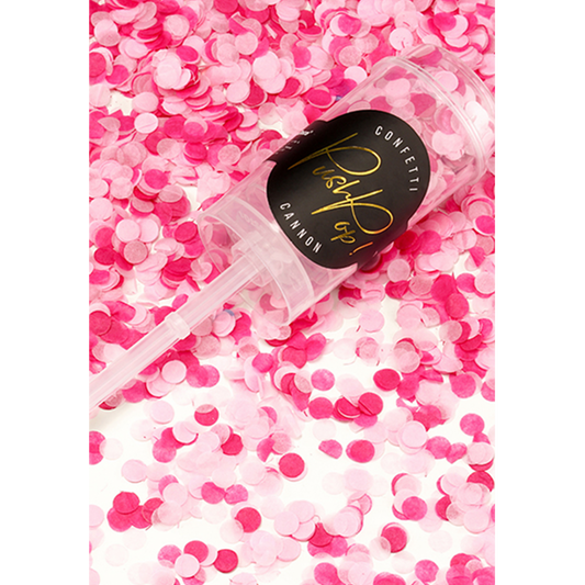 1 Konfetti Push Pop - Rosa & Pink