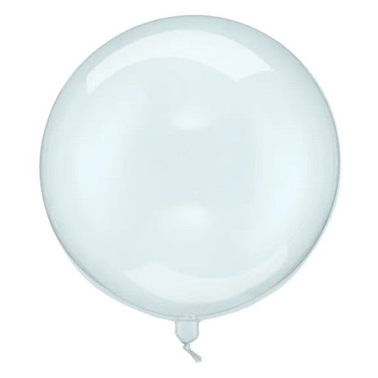 1 Kugelballon - Transparent Blau - Luftballon-Welt 