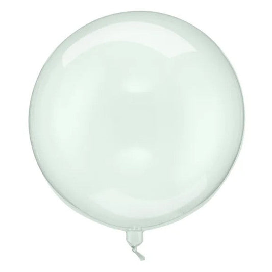 1 Kugelballon - Transparent Grün - Luftballon-Welt 