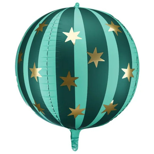 1 Kugelballon XL - Starry ball green - Luftballon-Welt 