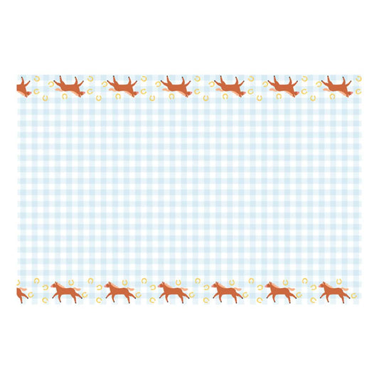 1 Papiertischdecke - Horses - Luftballon-Welt