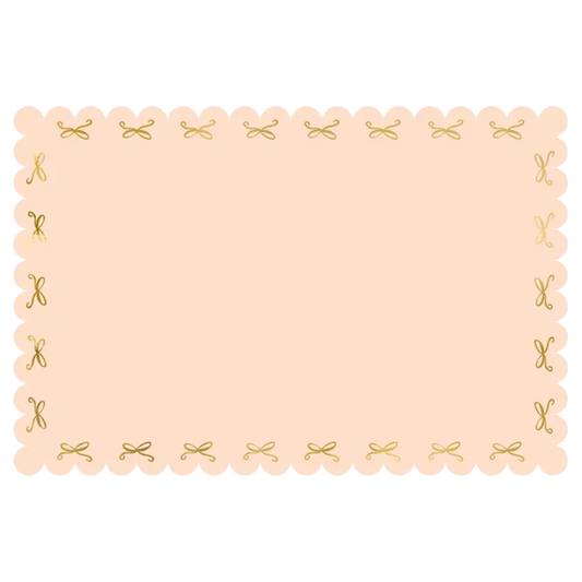 1 Papiertischdecke - Pink Bows - Luftballon-Welt