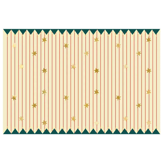 1 Papiertischdecke - Thin Stripes and Stars - Luftballon-Welt