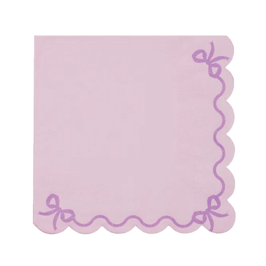 12 Servietten - 33cm - Ruffled Lila - Luftballon-Welt 