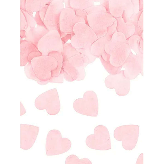 15g Papierkonfetti - Rosa Herzen - Luftballon-Welt 