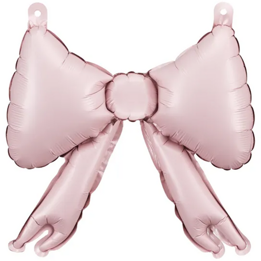 5 Folienballons für Girlanden in Schleifenform - Powder Pink