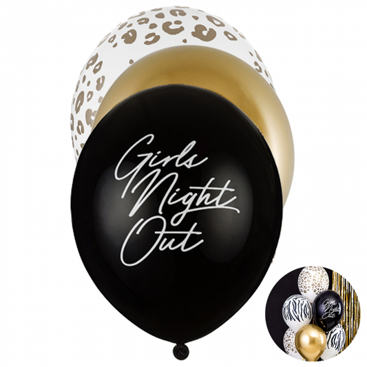 6 Motivballons - Ø 30cm - SET - Girls Night Out - Luftballon-Welt 