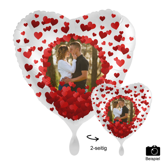 1 Ballon mit Foto - I Love You - Luftballon-Welt 