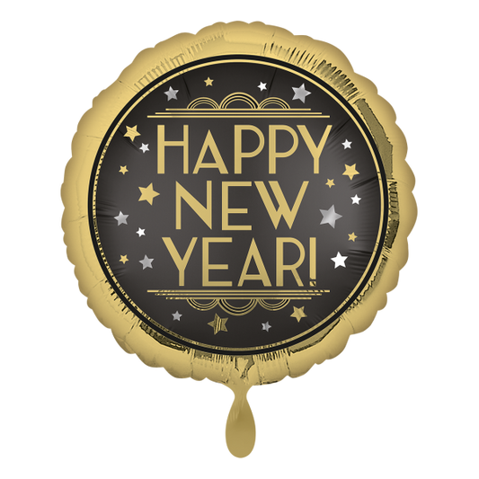 1 Balloon - Vintage Satin New Year - Luftballon-Welt