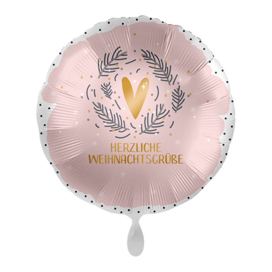 1 Balloon - Warm Christmas Greetings - GER - Luftballon-Welt