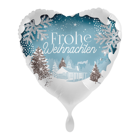 1 Ballon - White Christmas - Luftballon-Welt 