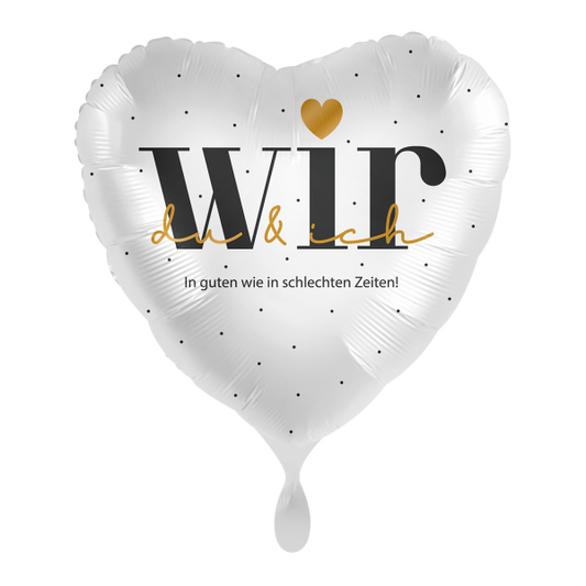 1 Ballon - WIR Du & Ich - Luftballon-Welt 