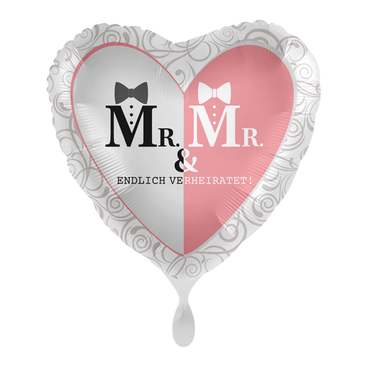 1 Balloon - Mr. & Mr. Finally Married - Luftballon-Welt 
