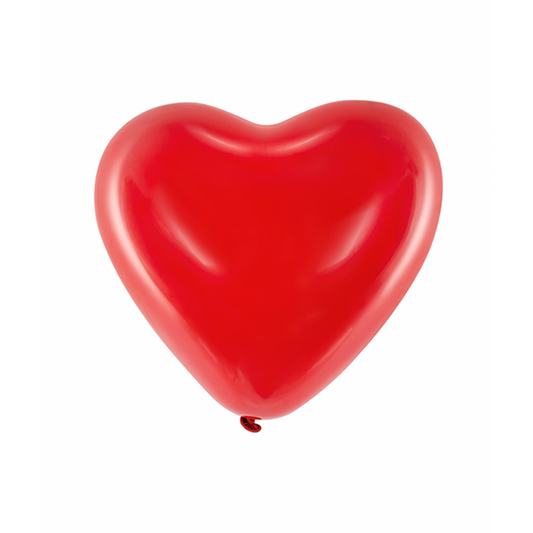 100 Herzballons Decor - Ø 25cm - Rot - Luftballon-Welt 