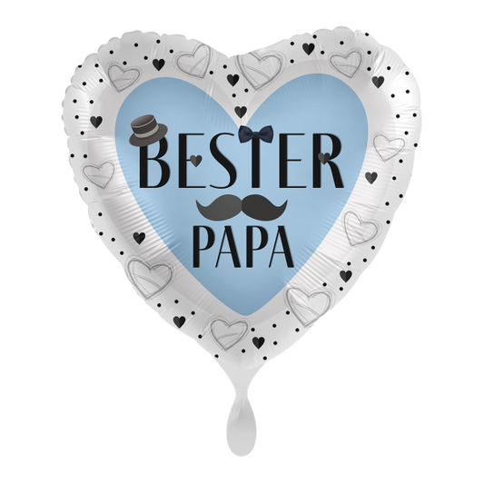 1 Ballon - Bester Papa Herz - Luftballon-Welt 