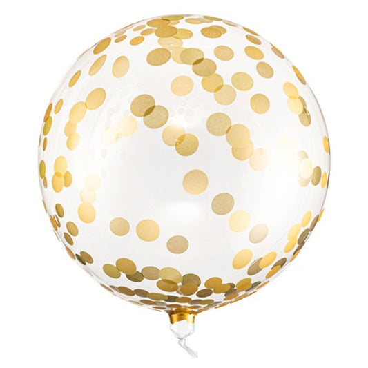 1 Ballon Orbz - Golden Dots - Luftballon-Welt 