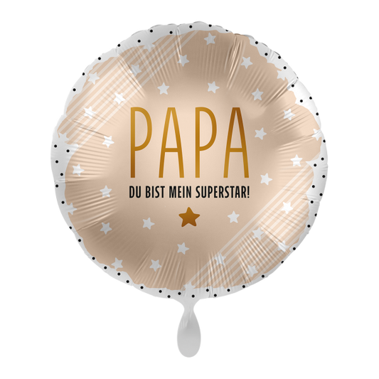 1 Ballon - Papa mein Superstar - Luftballon-Welt 