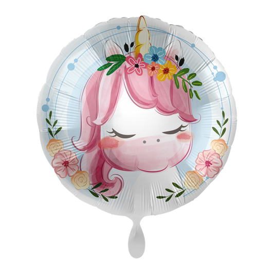 1 Balloon - Cute Unicorn - UNI - Luftballon-Welt