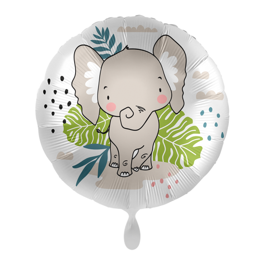 1 Balloon - Jungle Elephant - UNI - Luftballon-Welt
