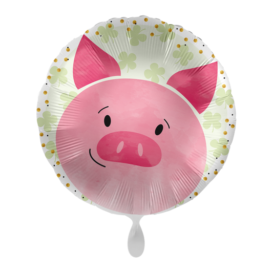 1 Balloon - Lucky Pig - UNI - Luftballon-Welt