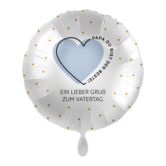 1 Ballon - Papa Du bist der Beste - Luftballon-Welt 