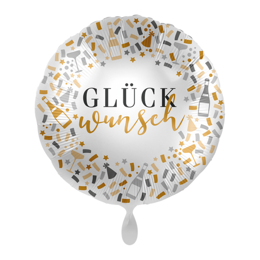 1 Ballon - Hello Glückwunsch - Luftballon-Welt 