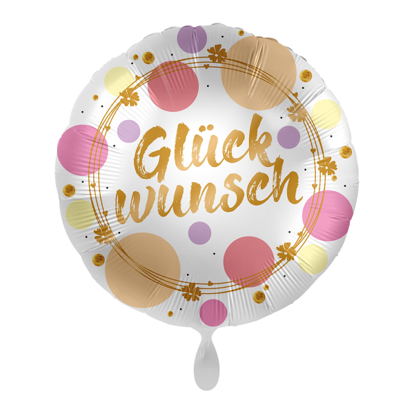 1 Ballon - Shiny Dots Glückwunsch - Luftballon-Welt