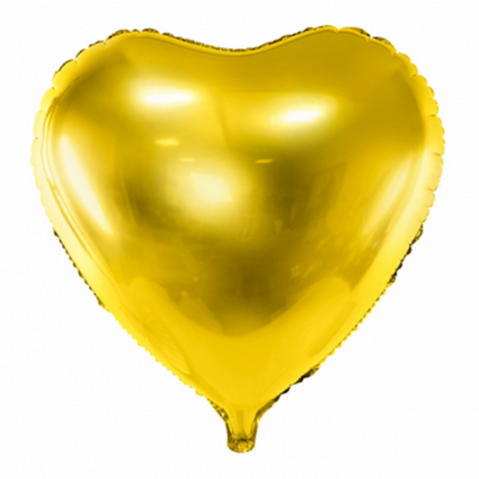 1 Ballon XXL - Herz - Gold - Luftballon-Welt 