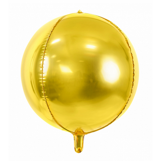 1 Kugelballon - Gold - Luftballon-Welt 