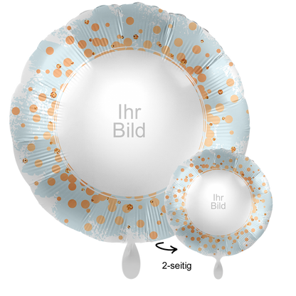 Fotoballon Ø 43cm rund - Dotty