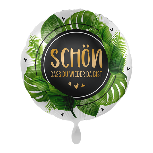 1 Balloon - Welcome Palm Leaves - GER - Luftballon-Welt