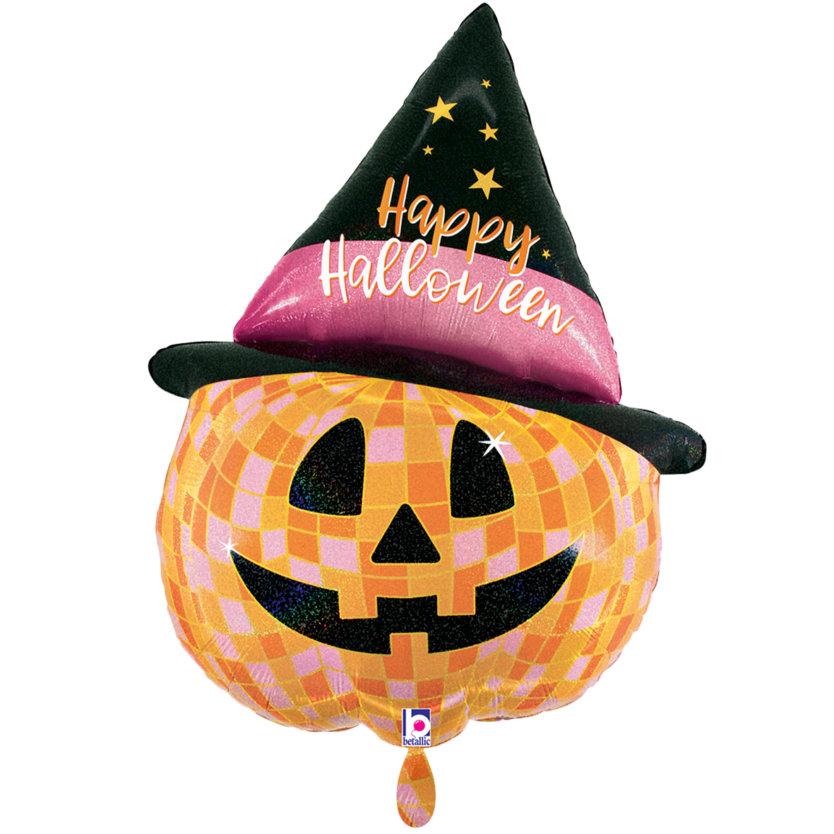 1 Balloon XXL - Disco Halloween Jack O Lantern - Luftballon-Welt