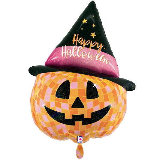 1 Balloon XXL - Disco Halloween Jack O Lantern - Luftballon-Welt