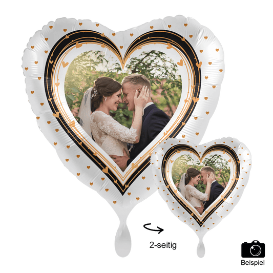 1 Ballon mit Foto - Elegant Hearts für Balloons von Luftballon-Welt |