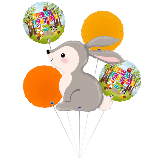 1 Balloon Set - Woodland Bunny