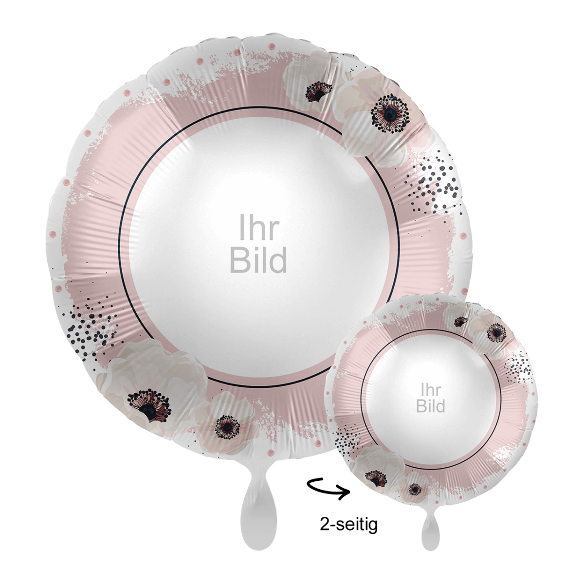1 Ballon mit Foto - White Flowers für Balloons von Luftballon-Welt |