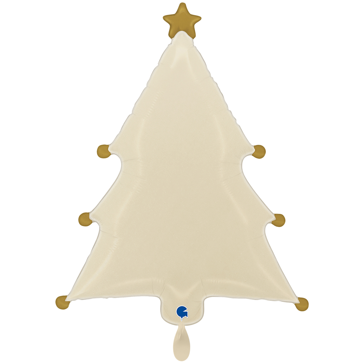 1 Balloon XXL - Cream Christmas Tree
