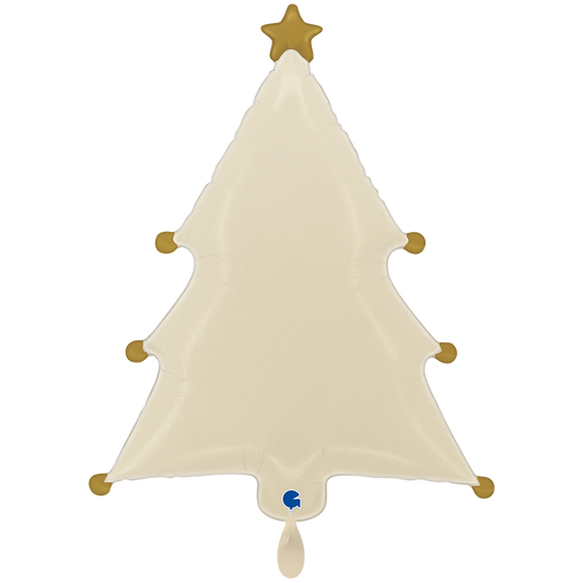 1 Balloon XXL - Cream Christmas Tree