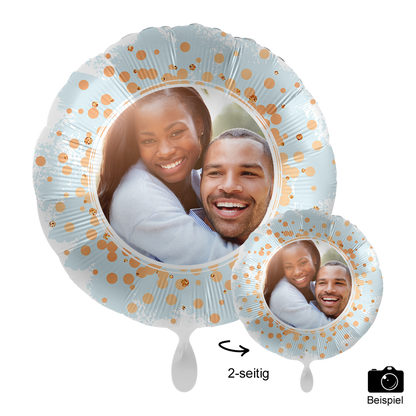 Fotoballon Ø 43cm rund - Dotty