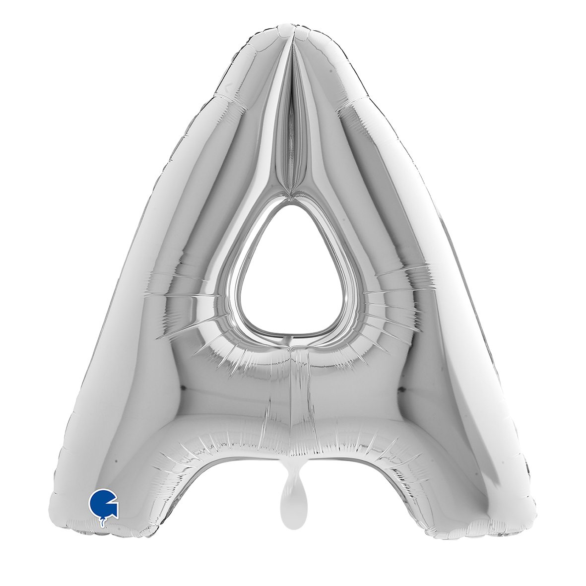 1 Balloon XXL - Letter A - Silver