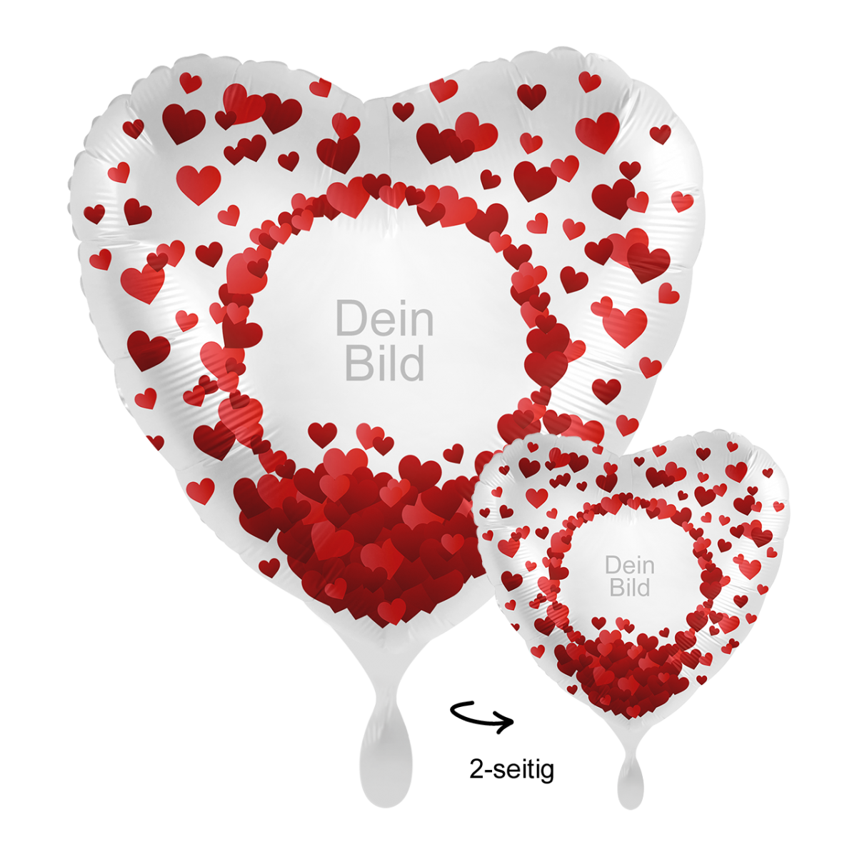 Fotoballon Ø 43cm rund - I Love You
