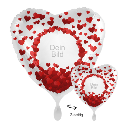 Fotoballon Ø 43cm Herzform - I Love You