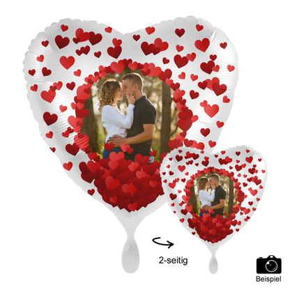 Fotoballon Ø 43cm Herzform - I Love You